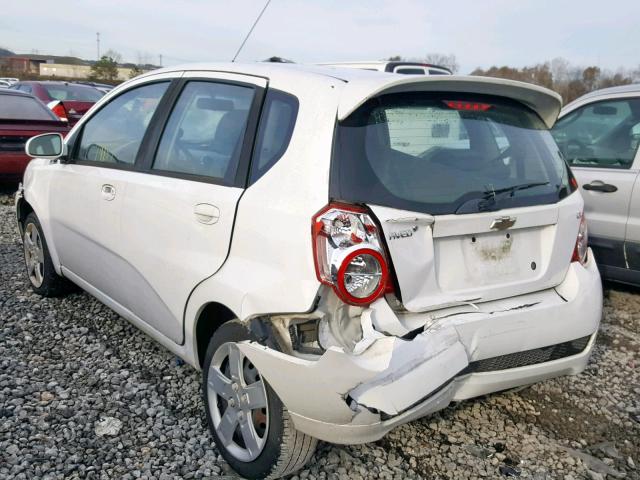 KL1TG6DEXBB232427 - 2011 CHEVROLET AVEO LT WHITE photo 3