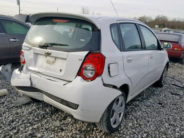 KL1TG6DEXBB232427 - 2011 CHEVROLET AVEO LT WHITE photo 4