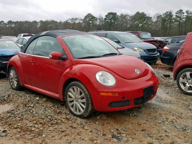 3VWRF31Y08M407480 - 2008 VOLKSWAGEN NEW BEETLE RED photo 1