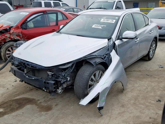 JN1BV7AP9EM680966 - 2014 INFINITI Q50 BASE SILVER photo 2