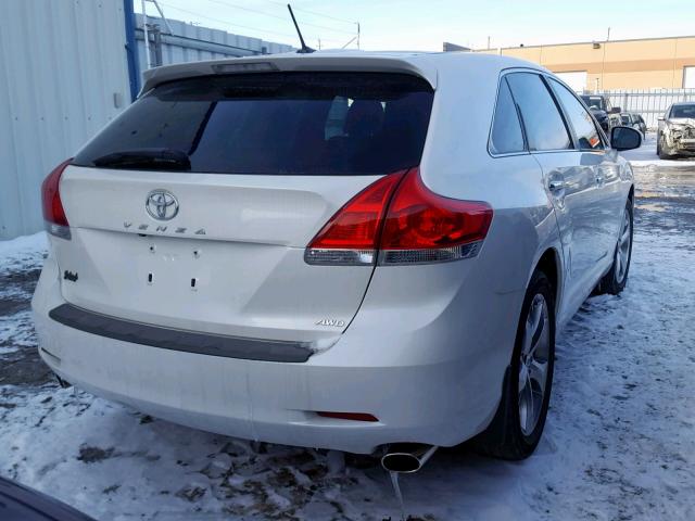 4T3BK3BB2BU050349 - 2011 TOYOTA VENZA BASE WHITE photo 4