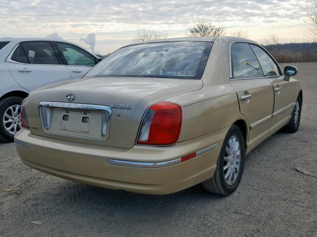 KMHFU45E64A342445 - 2004 HYUNDAI XG 350 GOLD photo 4