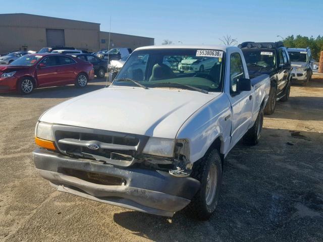 1FTYR10C8YPA30696 - 2000 FORD RANGER WHITE photo 2