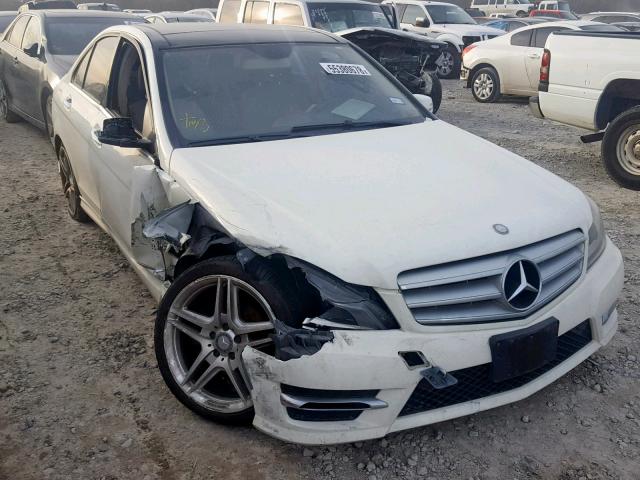 WDDGF4HB7CR223085 - 2012 MERCEDES-BENZ C 250 WHITE photo 1