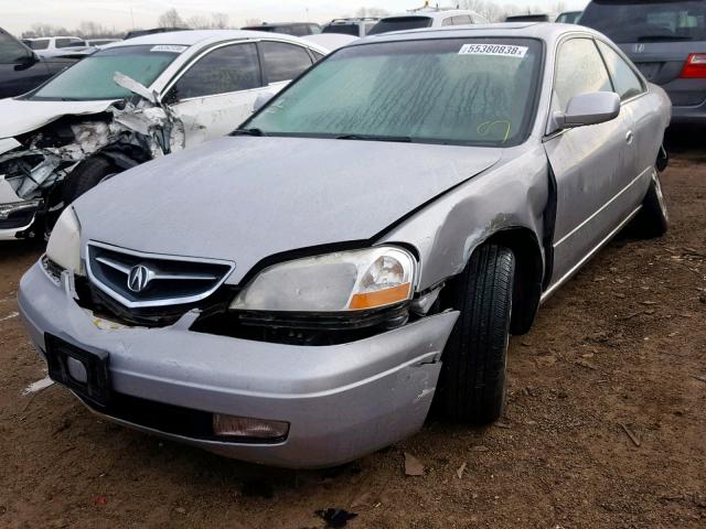 19UYA42442A002761 - 2002 ACURA 3.2CL SILVER photo 2