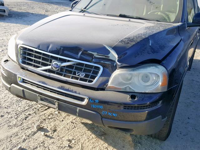 YV4CZ852071334848 - 2007 VOLVO XC90 V8 BLUE photo 9