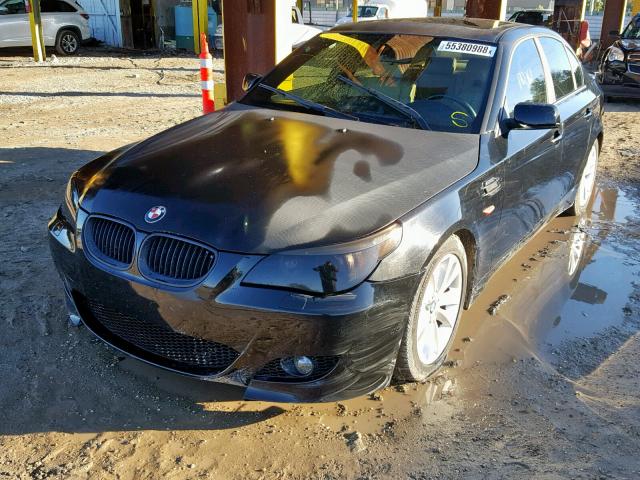 WBANB33594B108200 - 2004 BMW 545 I BLACK photo 2