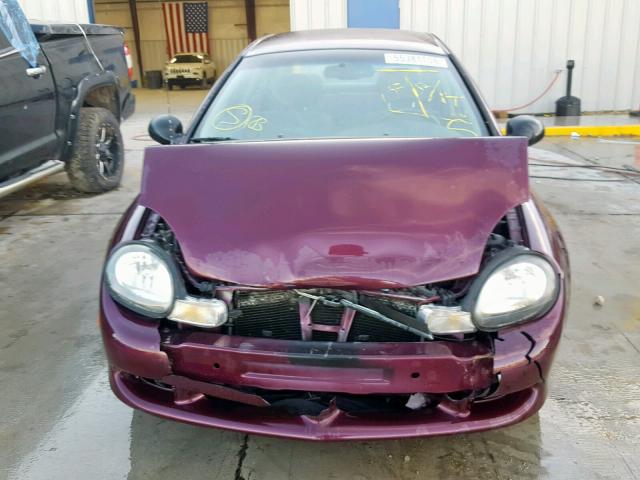 1B3ES46C0YD589095 - 2000 DODGE NEON BASE PURPLE photo 7