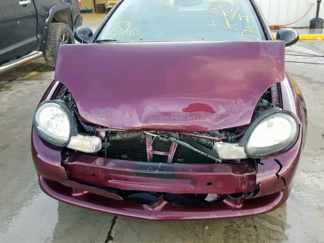 1B3ES46C0YD589095 - 2000 DODGE NEON BASE PURPLE photo 9