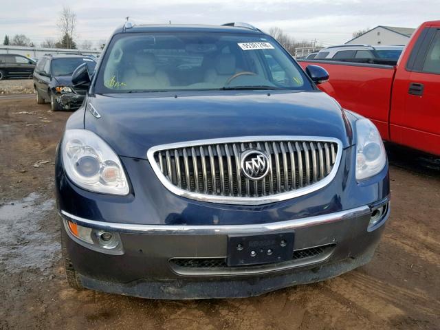 5GAER13768J176746 - 2008 BUICK ENCLAVE CX BLUE photo 9