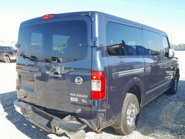 5BZAF0AA9DN202919 - 2013 NISSAN NV 3500 BLUE photo 4