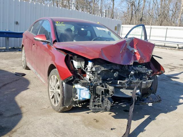 5NPE34AF6FH064594 - 2015 HYUNDAI SONATA SPO RED photo 1