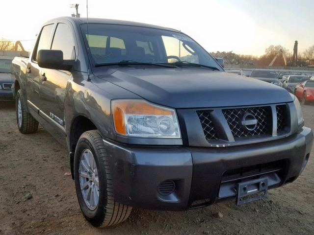 1N6AA0EK5AN316104 - 2010 NISSAN TITAN XE GRAY photo 1