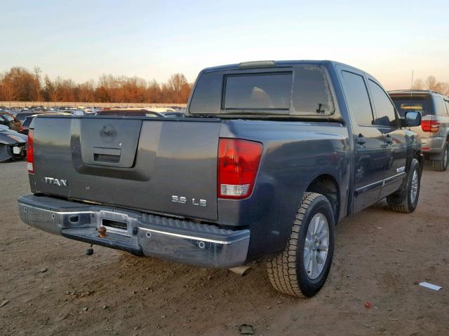 1N6AA0EK5AN316104 - 2010 NISSAN TITAN XE GRAY photo 4