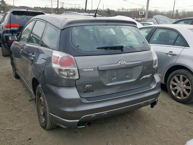 2T1KR32E87C650669 - 2007 TOYOTA MATRIX XR GRAY photo 3