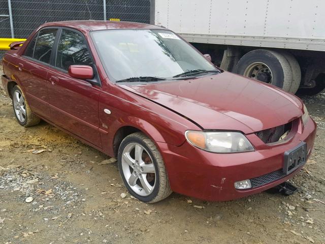 JM1BJ225530104725 - 2003 MAZDA PROTEGE DX BURGUNDY photo 2