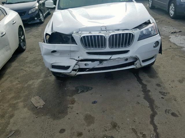 5UXWX5C55CL726545 - 2012 BMW X3 XDRIVE2 WHITE photo 9