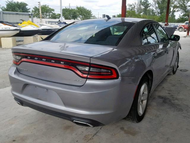 2C3CDXHG0GH179016 - 2016 DODGE CHARGER SX SILVER photo 4