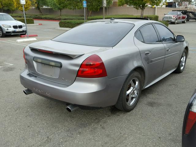 2G2WR524741175180 - 2004 PONTIAC GRAND PRIX GRAY photo 4