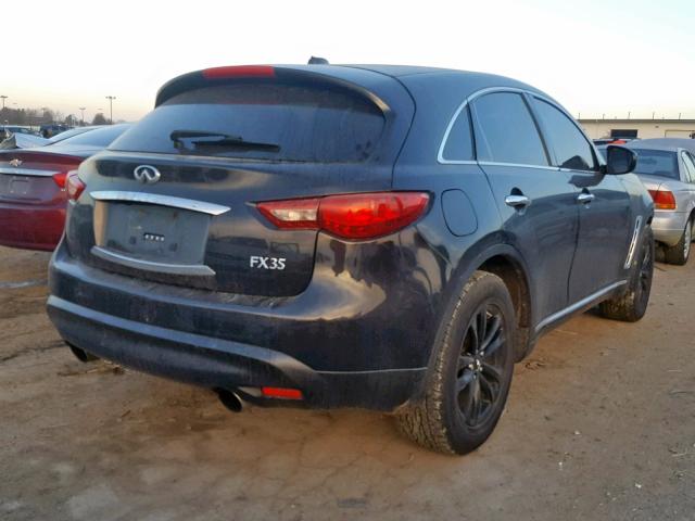 JN8AS1MW7BM730667 - 2011 INFINITI FX35 BLACK photo 4