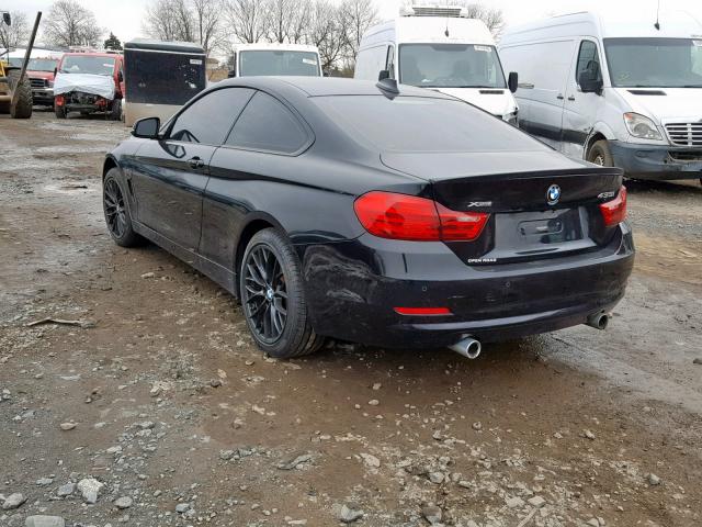 WBA3R5C52FF785342 - 2015 BMW 435 XI BLACK photo 3
