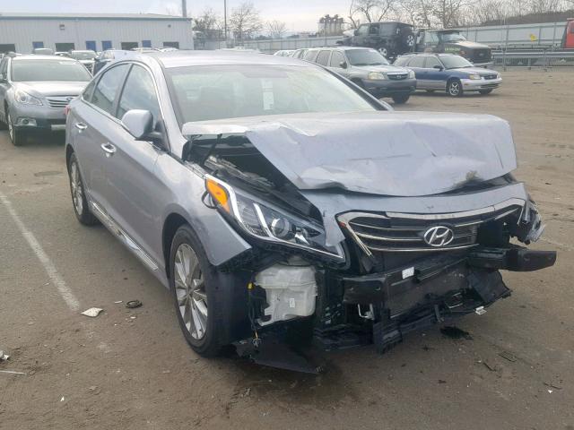 5NPE34AFXFH016161 - 2015 HYUNDAI SONATA SPO SILVER photo 1