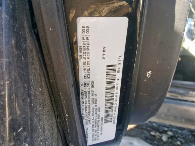 4S4BP61C357305826 - 2005 SUBARU LEGACY OUT BLACK photo 10