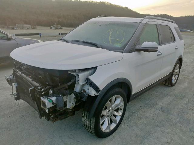 1FMHK8F83BGA24081 - 2011 FORD EXPLORER L WHITE photo 2