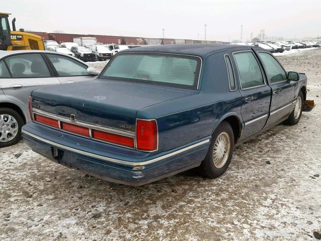 1LNLM82W4VY748255 - 1997 LINCOLN TOWN CAR S TEAL photo 4