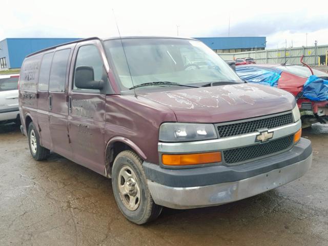 1GCFG15X631214510 - 2003 CHEVROLET EXPRESS G1 BURGUNDY photo 1