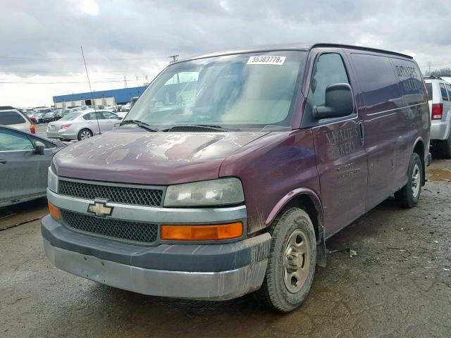 1GCFG15X631214510 - 2003 CHEVROLET EXPRESS G1 BURGUNDY photo 2