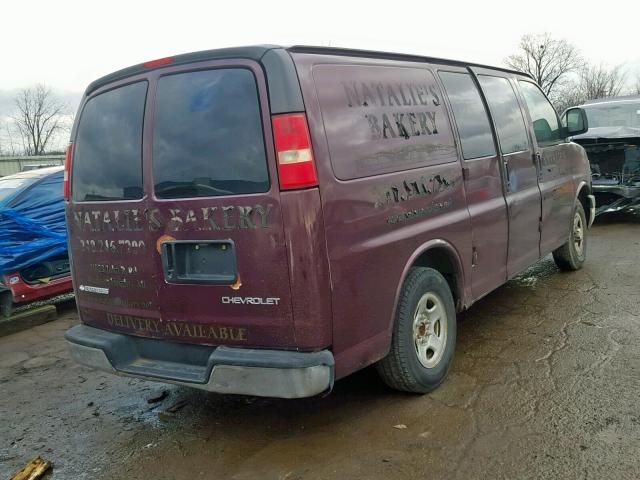 1GCFG15X631214510 - 2003 CHEVROLET EXPRESS G1 BURGUNDY photo 4