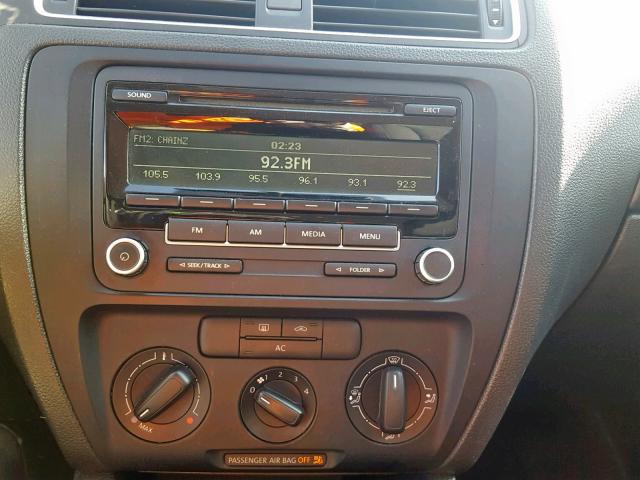 3VW1K7AJ4CM427355 - 2012 VOLKSWAGEN JETTA BASE 蓝色 照片 9