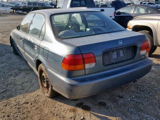 JHMEJ6622WS001502 - 1998 HONDA CIVIC DX GREEN photo 3