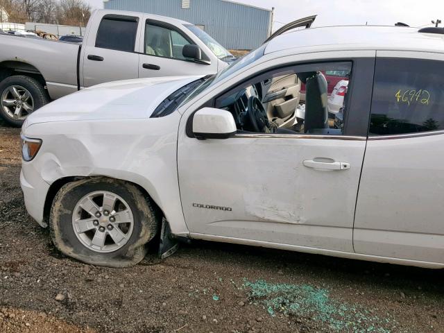 1GCHTBE36G1353453 - 2016 CHEVROLET COLORADO WHITE photo 9