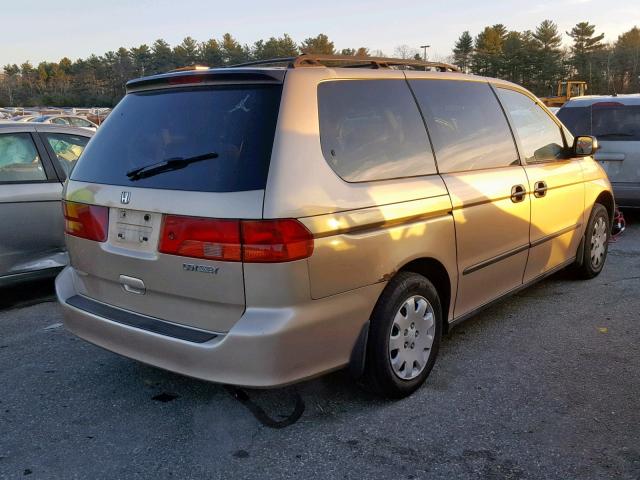 2HKRL18561H619727 - 2001 HONDA ODYSSEY LX GOLD photo 4