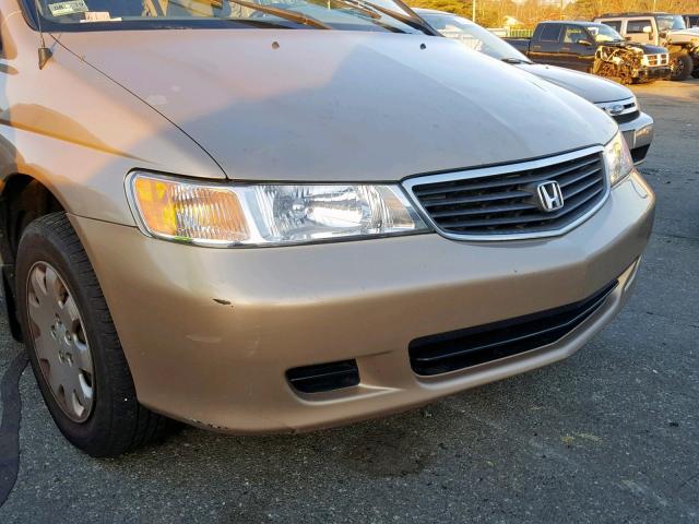 2HKRL18561H619727 - 2001 HONDA ODYSSEY LX GOLD photo 9