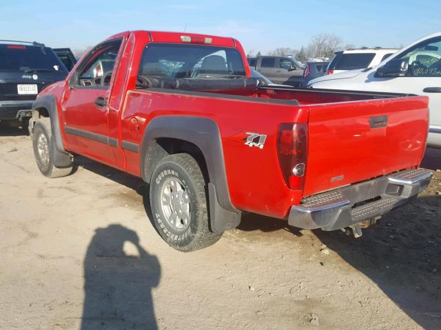 1GCDT14E278153043 - 2007 CHEVROLET COLORADO RED photo 3