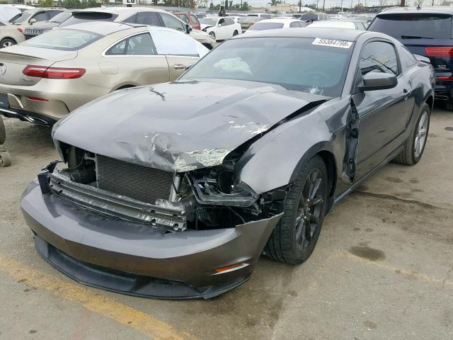 1ZVBP8CF5E5221930 - 2014 FORD MUSTANG GT GRAY photo 2