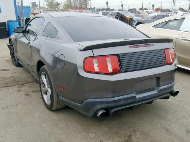 1ZVBP8CF5E5221930 - 2014 FORD MUSTANG GT GRAY photo 3