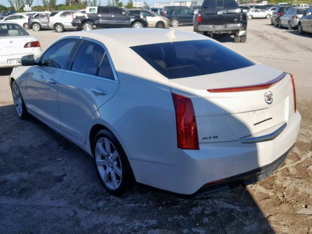 1G6AA5RA2D0142451 - 2013 CADILLAC ATS WHITE photo 3