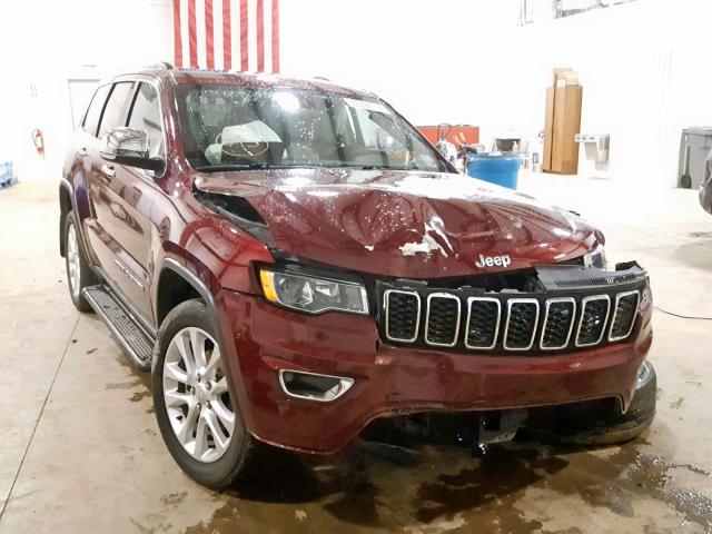 1C4RJEBG4HC788805 - 2017 JEEP GRAND CHER MAROON photo 1