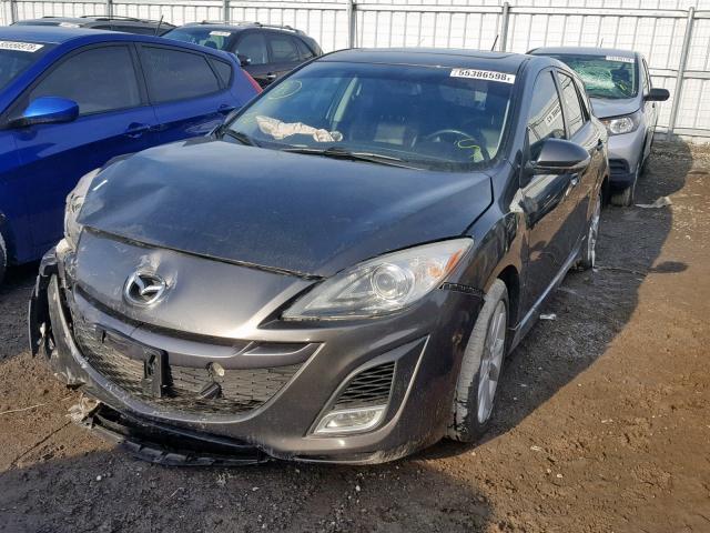 JM1BL1H59A1120879 - 2010 MAZDA 3 S GRAY photo 2