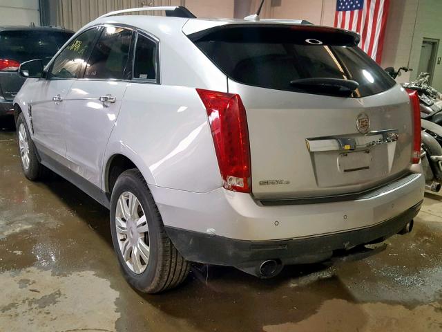 3GYFNDEY6BS669736 - 2011 CADILLAC SRX LUXURY SILVER photo 3