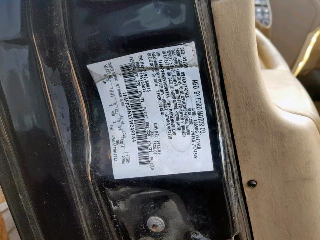 1FAFP34NX5W249784 - 2005 FORD FOCUS ZX4 BLACK photo 10