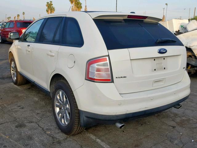 2FMDK3JC2ABA13186 - 2010 FORD EDGE SEL WHITE photo 3