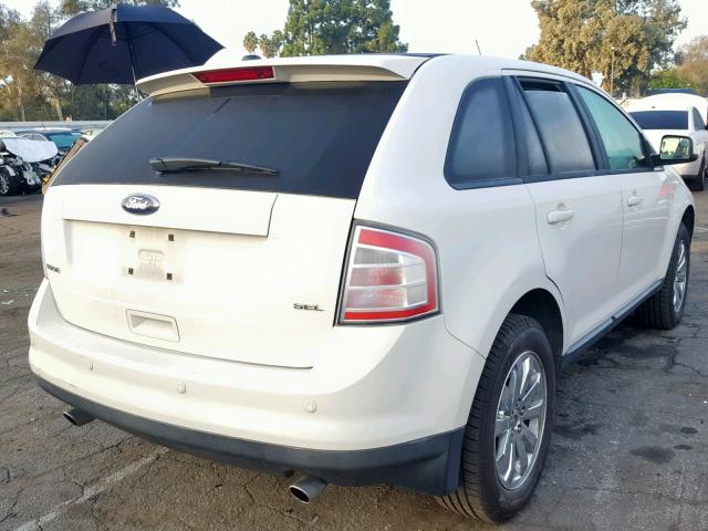 2FMDK3JC2ABA13186 - 2010 FORD EDGE SEL WHITE photo 4