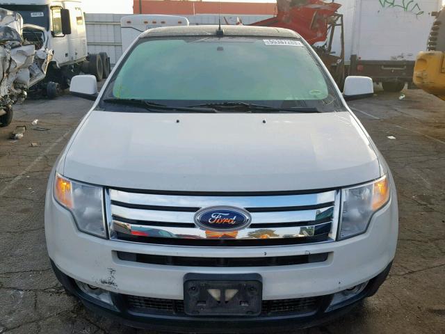 2FMDK3JC2ABA13186 - 2010 FORD EDGE SEL WHITE photo 9