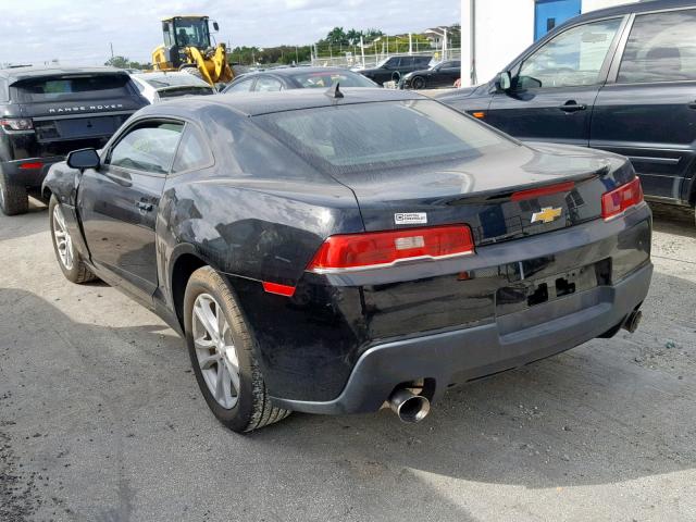 2G1FB1E34F9294426 - 2015 CHEVROLET CAMARO LS BLACK photo 3