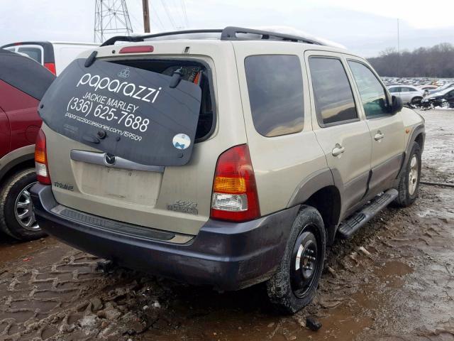 4F2CZ06113KM04744 - 2003 MAZDA TRIBUTE ES GREEN photo 4